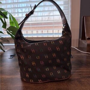 Vintage Multicolor Monogram Dooney and Bourke Shoulder Bag